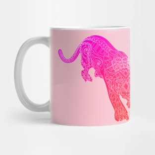 led bright cougar tiger cat ecopop Mug